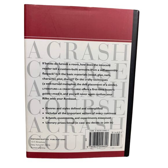 Vintage 1999 Literature A Crash Course Hardback Book Cory Bell w Illustrations - Picture 2 of 2